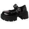 French Thick Heel Loafers with Skirt Girls Small Leather Shoes Summer Fashion Jk Platform British Mary Jane Single Shoes