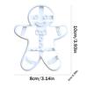 Homkilkn Christmas Cookie Cutter, Gingerbread Man Cookie Cutter, Gingerbread Man Cookie Cutter, Christmas Cookie Biscuit Mold | Christmas Gingerbread