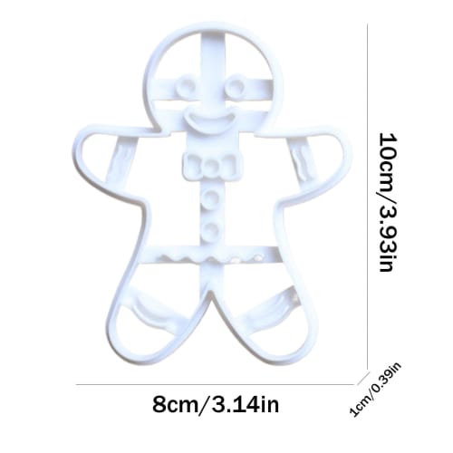 Homkilkn Christmas Cookie Cutter, Gingerbread Man Cookie Cutter, Gingerbread Man Cookie Cutter, Christmas Cookie Biscuit Mold | Christmas Gingerbread