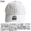 Forty Seven Yankees Cleanup Baseball Cap for Men and Women with White (White Logo)