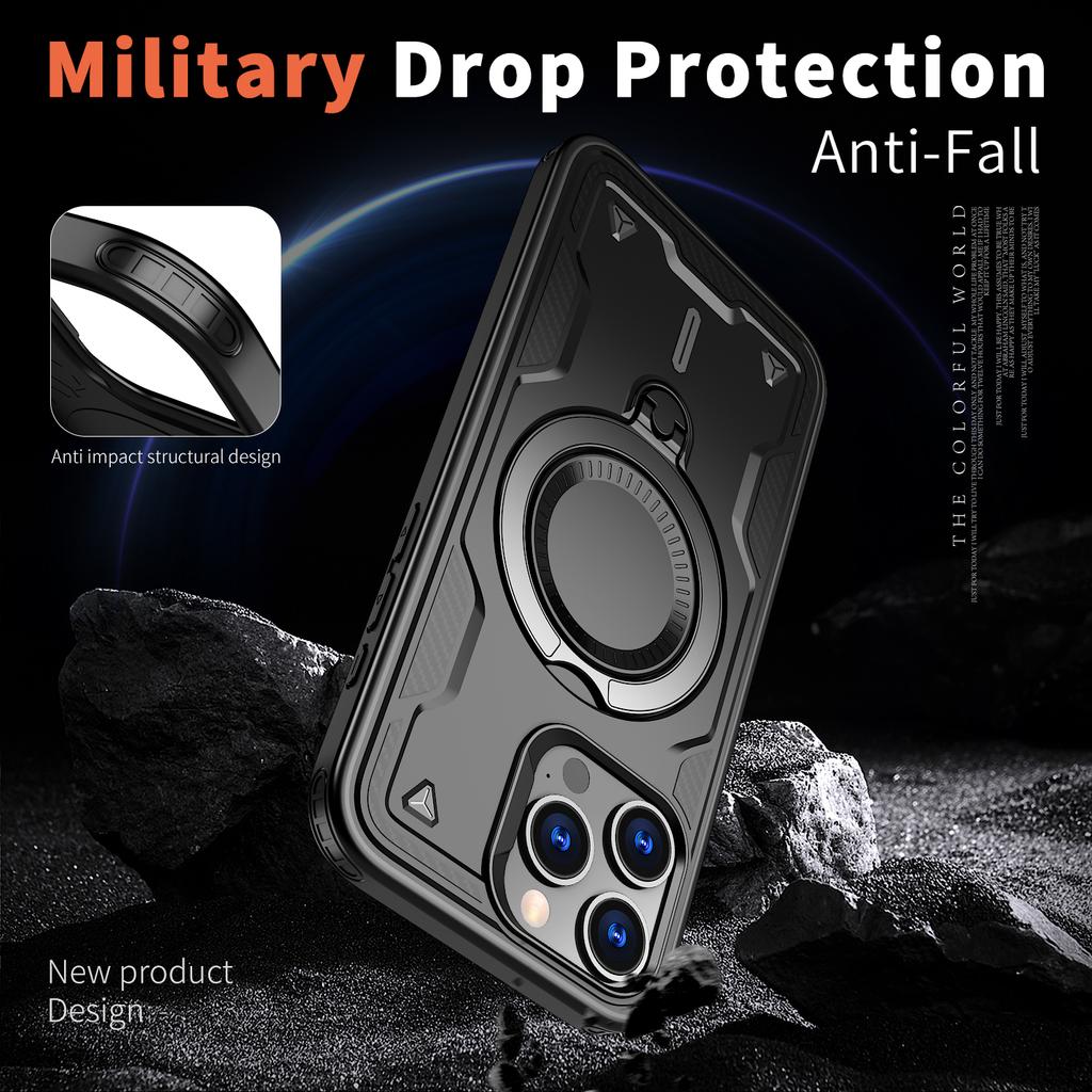 Armor Wireless Charge Cover Case for Iphone 17 Pro Max Air 16 Plus 15 14 Pro 13 12 Iphone17