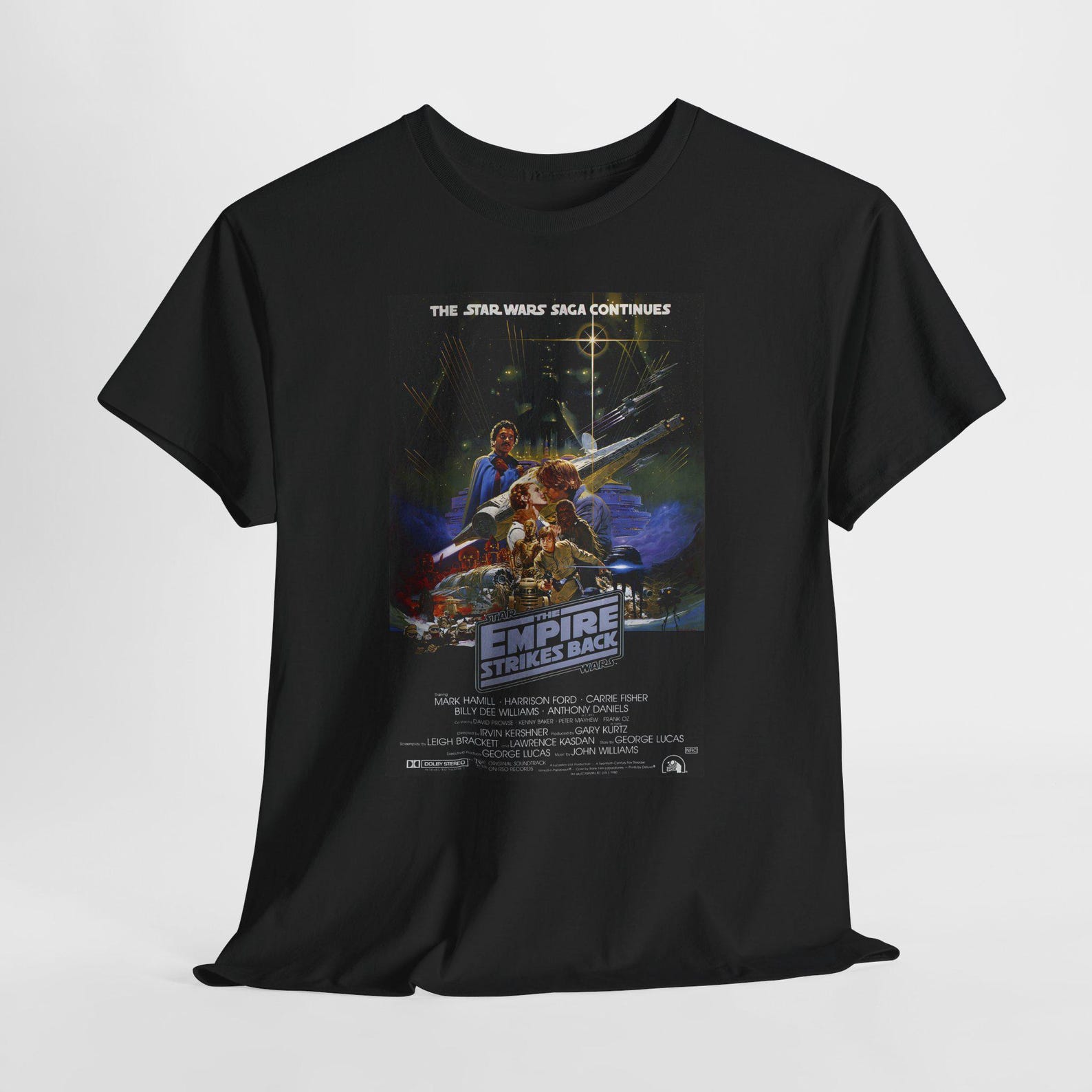 The Empire Strikes Back Movie Unisex Heavy Cotton Tee, Graphic Tee, Retro Tee, Classic Action Tee, 80s Movie Shirt, M