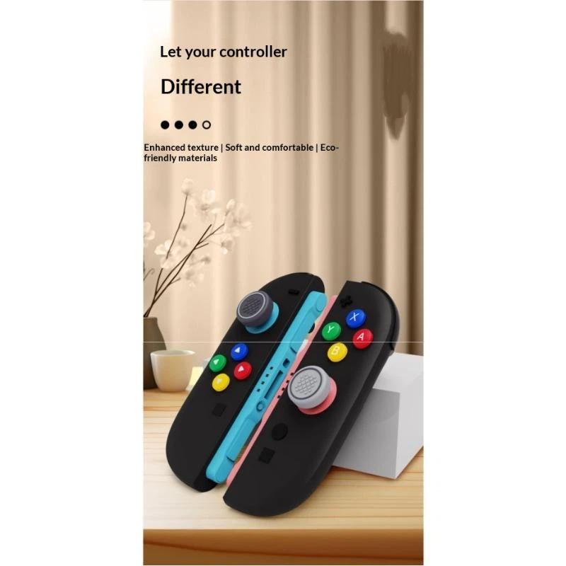 Thumb Button Caps For Switch 2 Joysticks Controller Colorful Silicone Cap For Switch 2 Handle Accessories