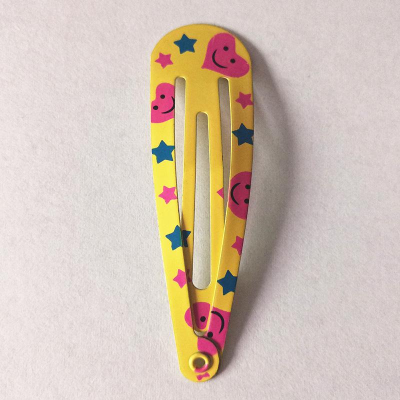 Trendy Kids' Hair Accessories: Cute Animal Metal Hair Clips & Waterdrop Print Crown Side Pins