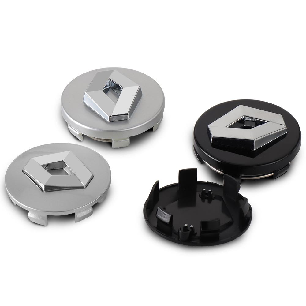 4Pcs 56mm 60mm Car Wheel Center Hub Caps Badge Rim Cover Emblem For Renault Kadjar Megane Captur Arkana Dacia Clio Loguna Duster ZZ27