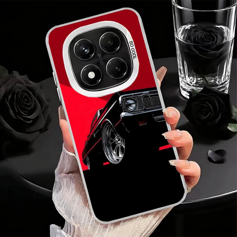 Classic Vintage Retro Car Soft Phone Case for Xiaomi Redmi Note 13 14 15 Pro Plus 12S 12 11S 11 11T 10S 10 Shockproof Cover Back