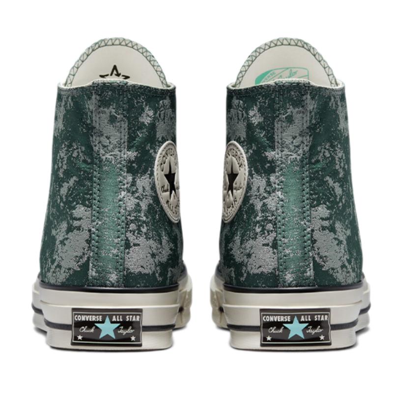 Converse Chuck Taylor All Star 1970s Casual Comfort Trend High-Top Espadrilles Unisex Dark Green Grey