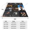 Music Drake Vintage Album Blanket Fleece Bed Throw Blankets Cozy Lightweight for Car Rug Piece Custom Blankets