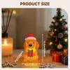 Night Light Puppy Statue Cute Desktop Ornament Cartoon with LED Creative Home Decor Christmas