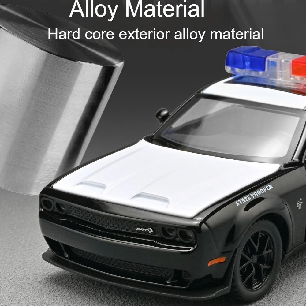 1:32 Hellcat Modell Miniatur Spielzeugautos Metall Druckguss Türen Geöffnet Simulation Innenraum Gummireifen Exquisite Polizeiauto Modelle