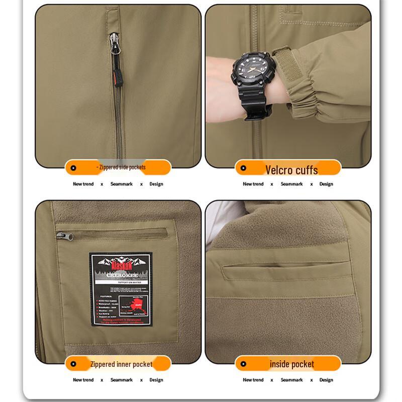 Jeep Men's Hooded Casual Windproof Jacket