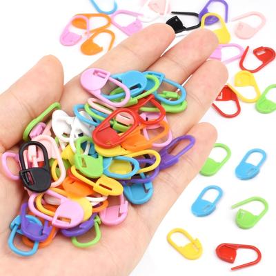 300/500pcs Plastic Crochet Yarn Weave Markers Resin Small Clip Locking Stitch Knitting Tools Needle Clip Mark Sewing Tool