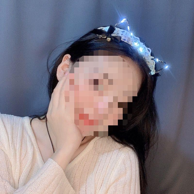 Luminous Feather Rabbit Ears Headband - Graduation Gift