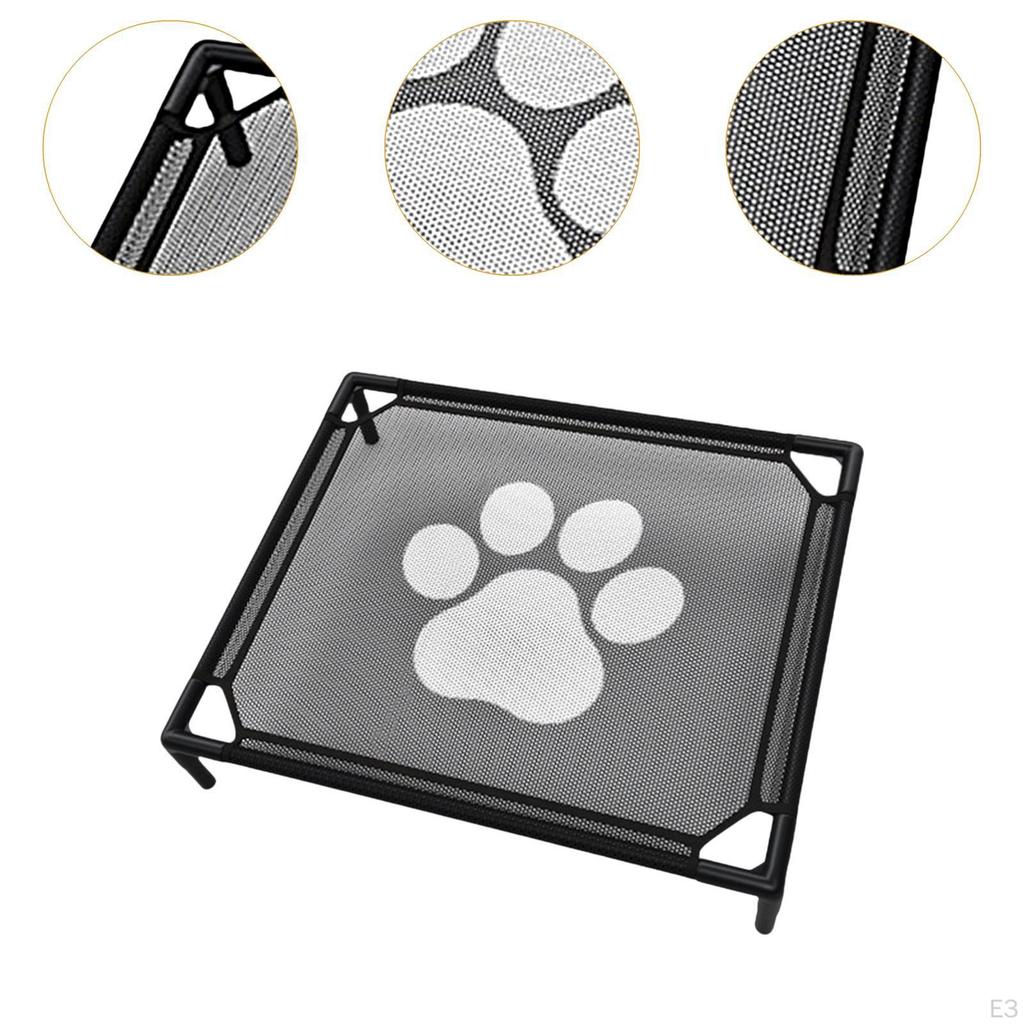 Cooling Elevated Pet Bed Comfortable Breathable Furniture Small Medium Dogs Raised