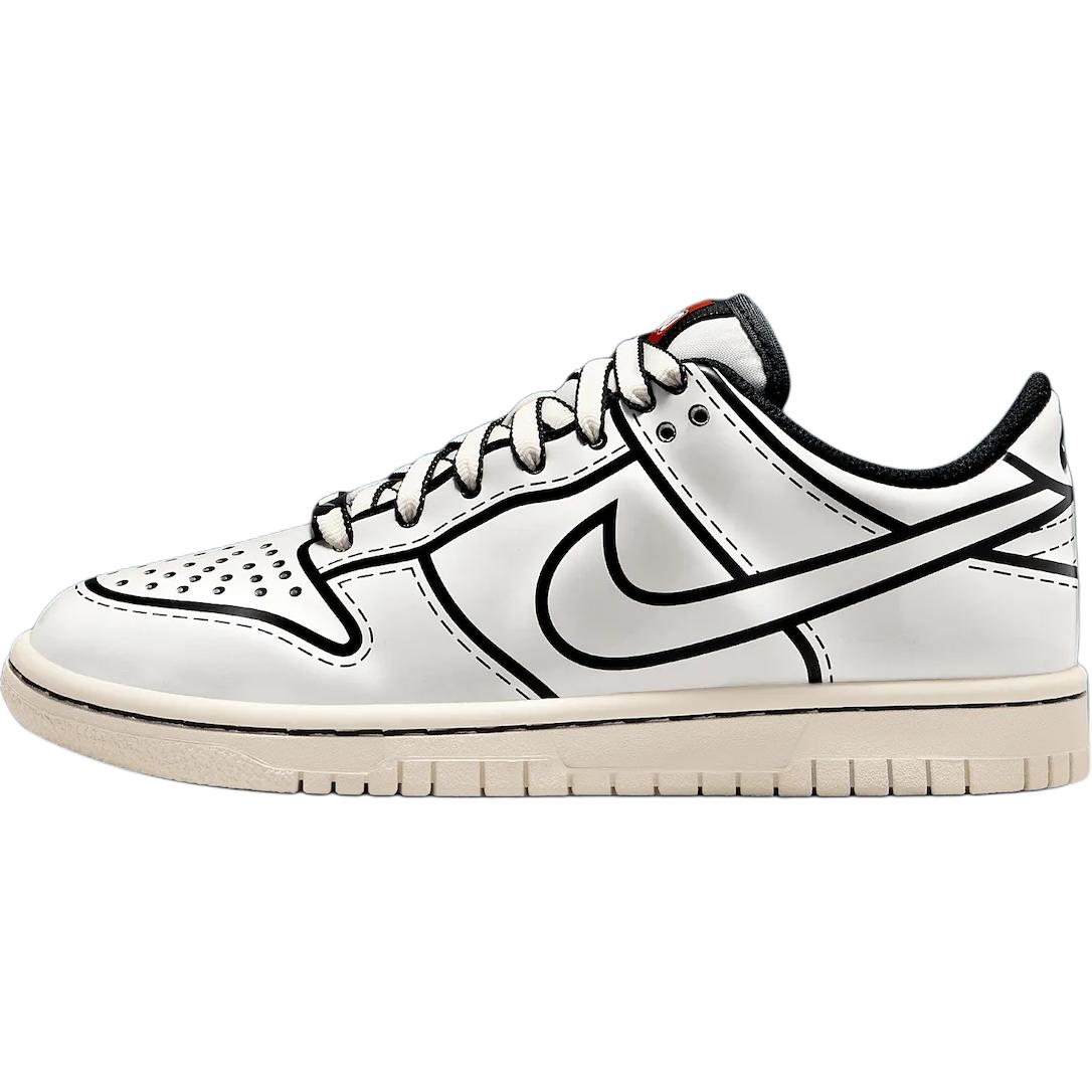 

LEGO x Nike Dunk Low Sail Удобные Универсальные Нескользящие Низкие Детские Кроссовки GSCasual Shoes IF2117-100 36.5