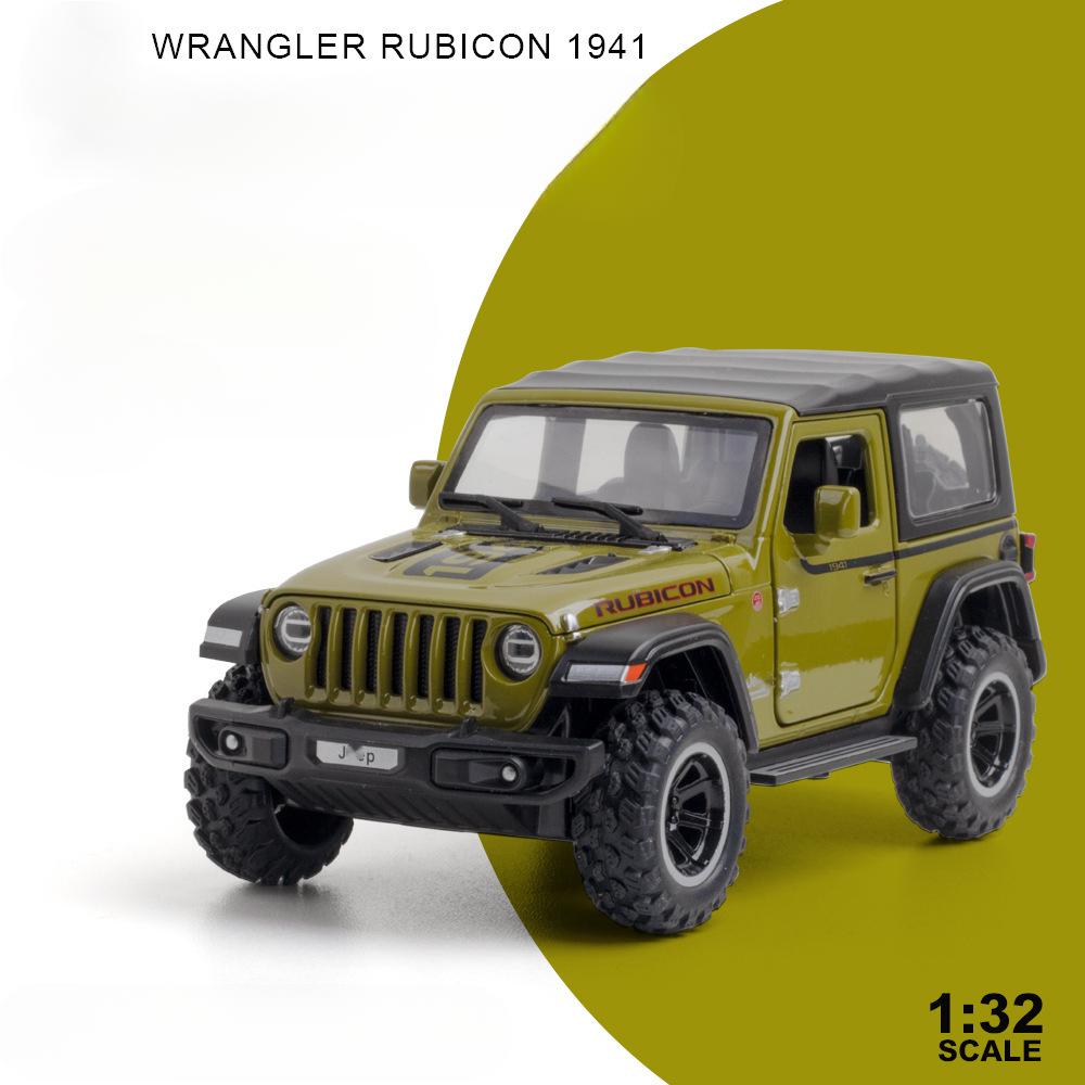 1:32 Jeeps Wrangler Rubicon Off-Road Alloy Model Car Toy Diecasts Metal Casting Sound and Light Car Toys For Children Toy Gift