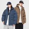 2025 Couple's Cotton-padded Clothes Hooded Cotton-padded Clothes Winter Trend Jackets Thickened Cotton-padded Jackets B-printed