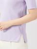 Mira Owen Polo Collar Rib Knit Pullover 09WNT222088 LAV 0 Women's