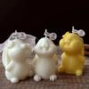 Easter Bunny Silicone Mold for Scented Candle Making Cute Rabbit Candle & Plaster DIY Craft Mold for Easter Home Decor