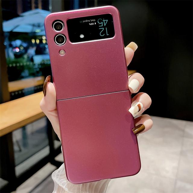 Solid Color Shockproof Phone Case For Samsung Z Fold 4 3 2 Flip 3 4 5g Zfold4 Zfold3 Zflip3 Zflip4 Zfold2 Protection Back Cover
