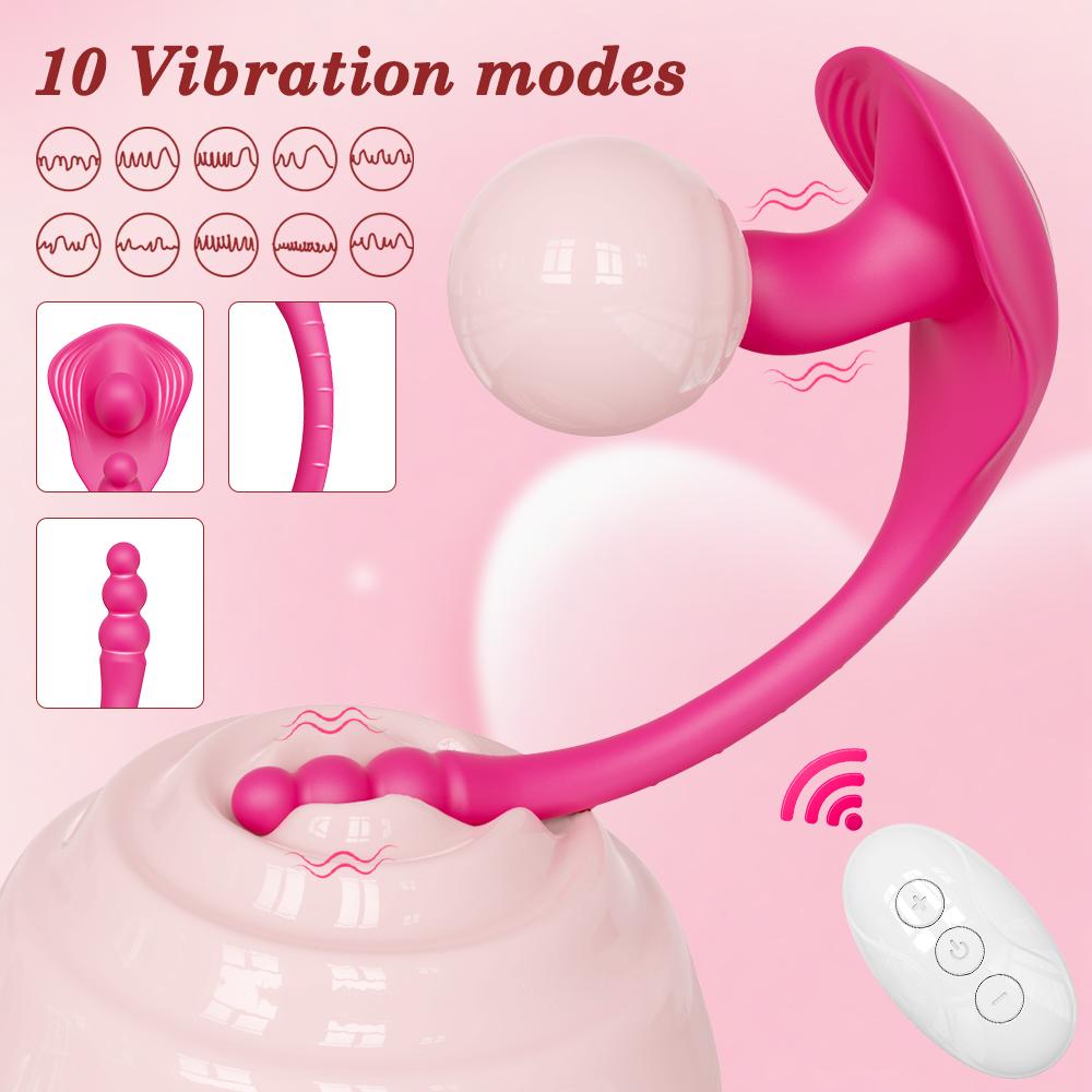 2 In 1 Powerful Vibrator Masturbation Tools for Women Vagina Anal Clitoris Stimulator Dildo Vibrator Adult Erotica Products