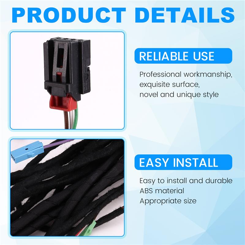 A13F-For VW PASSAT CC Left Tailgate Cable Set RHD 3C8971182J 3C8 971 182 J