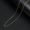 Titanium Steel Necklace Women'S O-Chain Lip Chain Plated Real Gold 18K Non-Fading Collarbone Chain Neck Chain Plain Chain