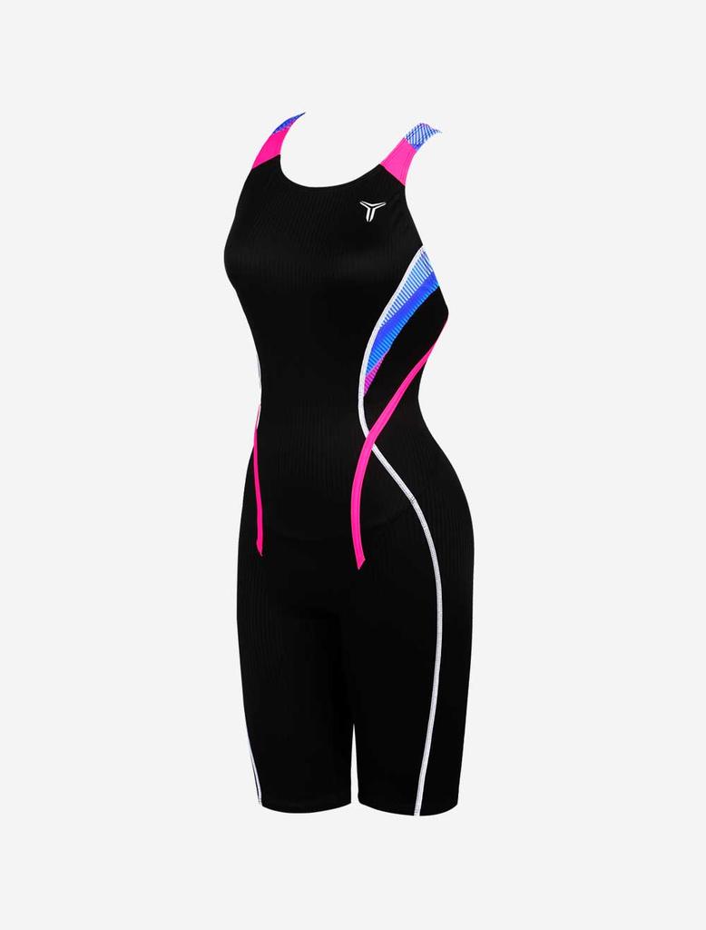 Toneidoseupocheu Final Black Women'S Half-Body Swimsuit