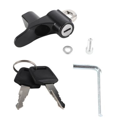 Motorcycle Helmet Security Hook Lock with 2 Keys 6mm Screw Holes Anti Theft Aluminum Alloy for