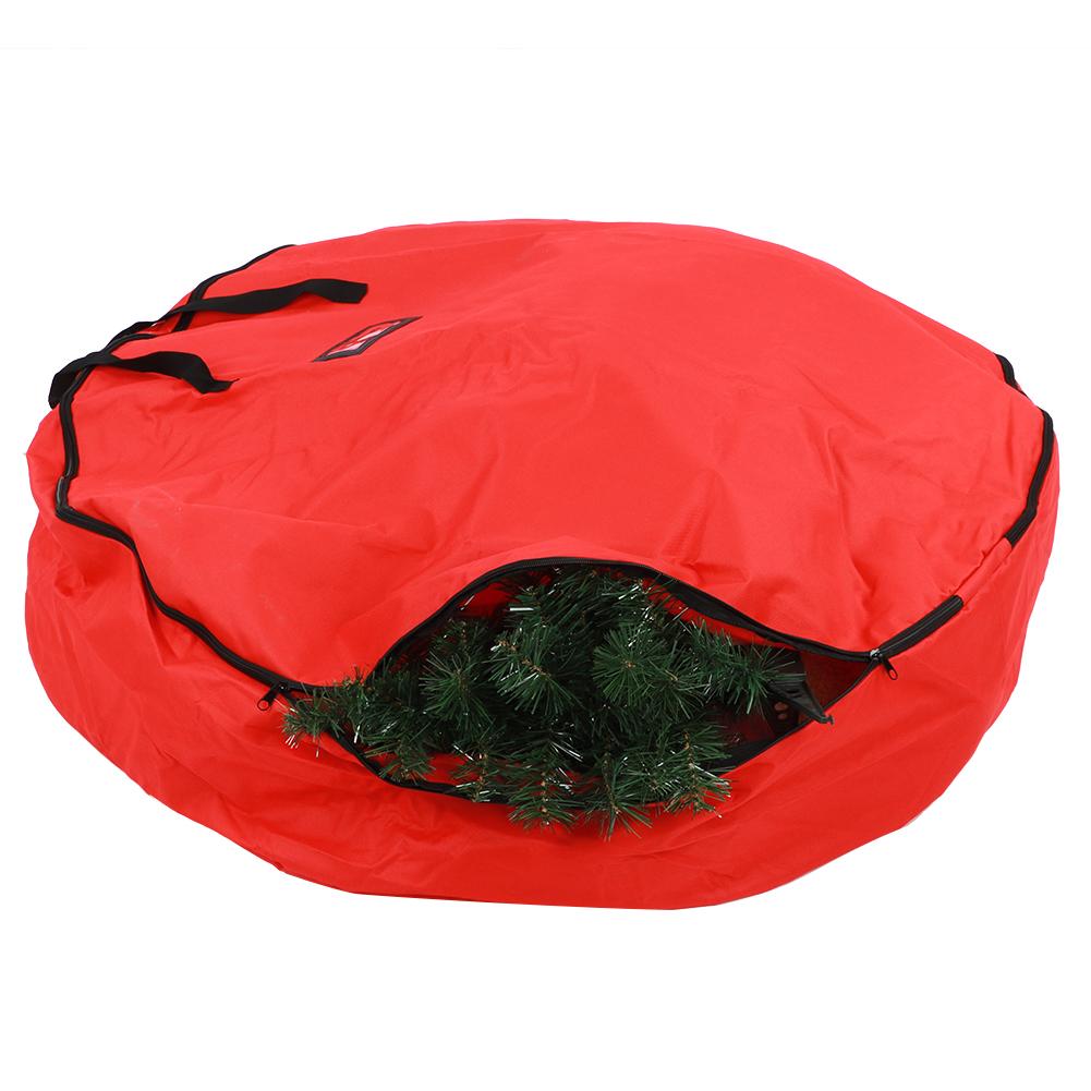 Sacchetto Rosso Porta Regali di Natale Decorazione Campana Ghirlanda Ghirlanda Contenitore Impermeabile Antipolvere