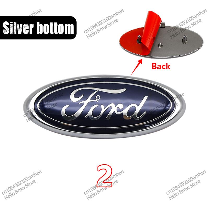 Autoaufkleber Ford 14,7 cm Frontgrill Logo Aufkleber Mit Verklemmtem Fuß Logo Aufkleber Für Fute Focus mk2 mk3 Fiesta mk7 Ranger Mondeo