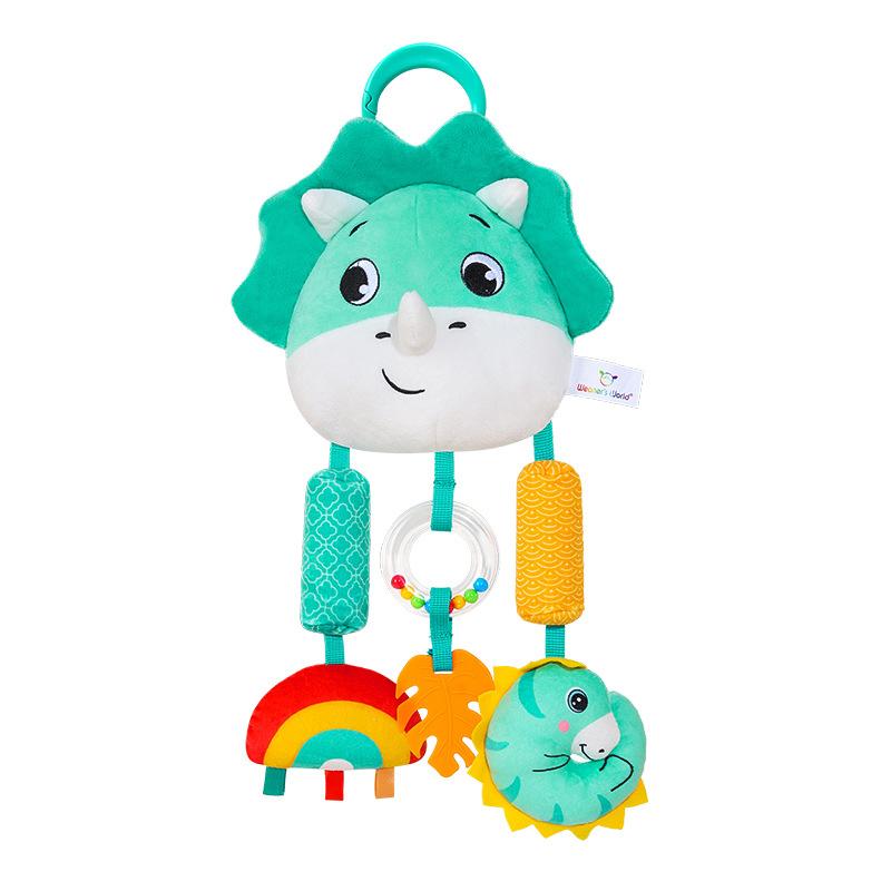 Baby Hanging Toys for 0 3 6 12 Months Rainbow Activity Plush Animal Stroller Toy for Baby Car Seat Crib Travel Sensory Baby Toy
