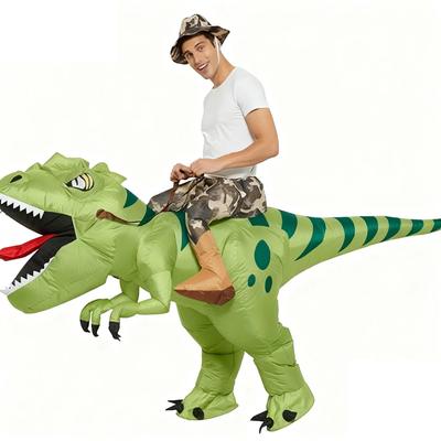 Halloween Inflatable T-Rex Dinosaur Ride-On Costume