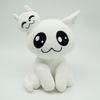 New Adorable Mewgenics Plush White Cat Ghost Stuffed Doll Cute Alien Cat Figure Soft Plush Toy Home Decoration Collectible Gift for Kids and Friends
