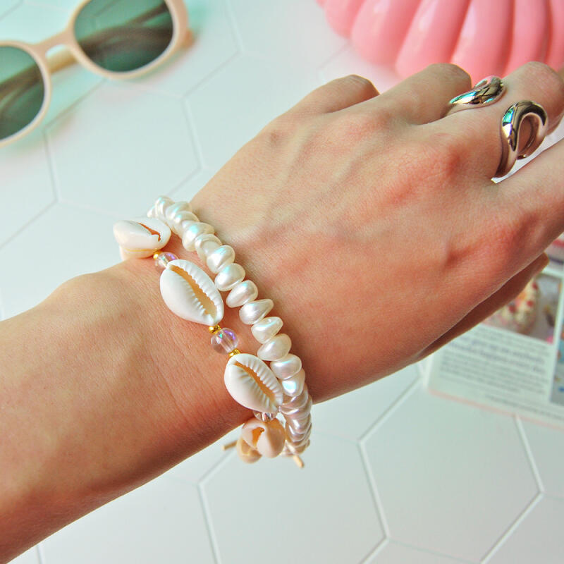 Pearl Shell Bead Bracelet (2 types)