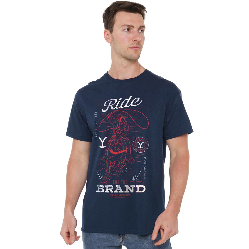 Yellowstone Mens Ride For The Brand Cowboy T-Shirt