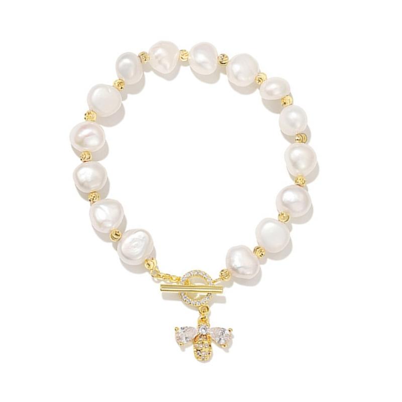 

Bohemian Style Wristchain Fashionable Women s Bracelet with Imitation Pearls Adjustable Handchain Handmade Jewelry 1