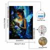 New Arrival 5D DIY Full Circle Diamond Painting "Girls in Flowers" Embroidery Cross Stitch Home Decor Gift