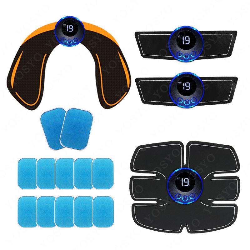 Unbound Muscle Massage Intelligent Fitness Usb Charge Abdominal Hip Joint Trainer Electric Patch Replace Gel