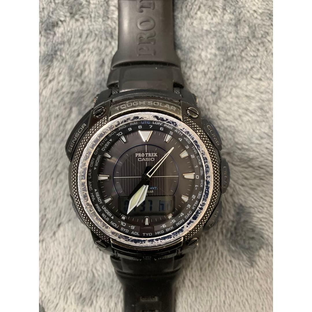 Used In operation CASIO PRO TREK PRW-5050BN digital watch