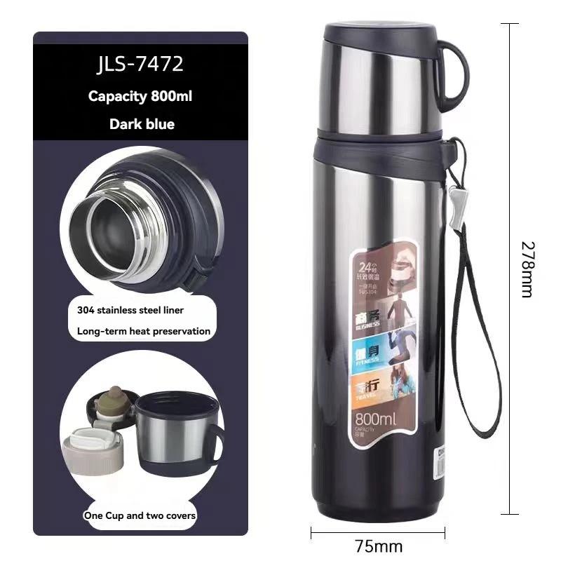Cup Stainless Steel Thermos Bottle Large Capacity Outdoor Water Bottle with Rope Tumbler Vacuum Flasks Thermo Bottle 680/800ML