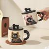 Funny Mug Ceramic Cups of Coffee Cute Cat Mug With Lid Original Breakfast Cups Beer Mugs Water Cup Drinkware Personalized Gift