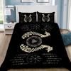 Viking Nordic Viking Mystical Symbol Duvet Cover Pillowcase Bedding Set Adult Boy Girl Bedroom Decoration Children Single Double