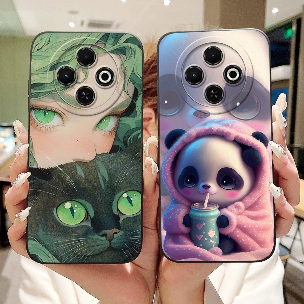 For Tecno Spark 30C Case kl5  kl5n Soft Silicone Lovely Panda Cover For Tecno Spark 30 30C 30 Pro Spark30C Phone Cases Coque