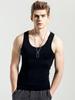 Men's Modal Silk Cotton Sleeveless Sports Vest T-Shirt