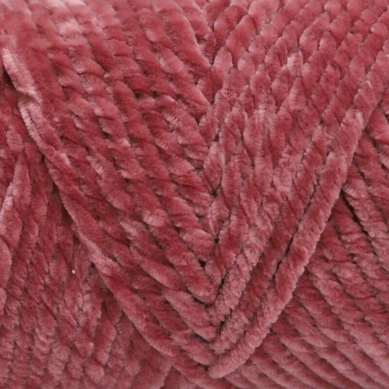 3 Strands Glossy Velvet Hand-Woven Thread Woven Scarf Doll Blanket Chenille Thread Segment Dye 100G Ball
