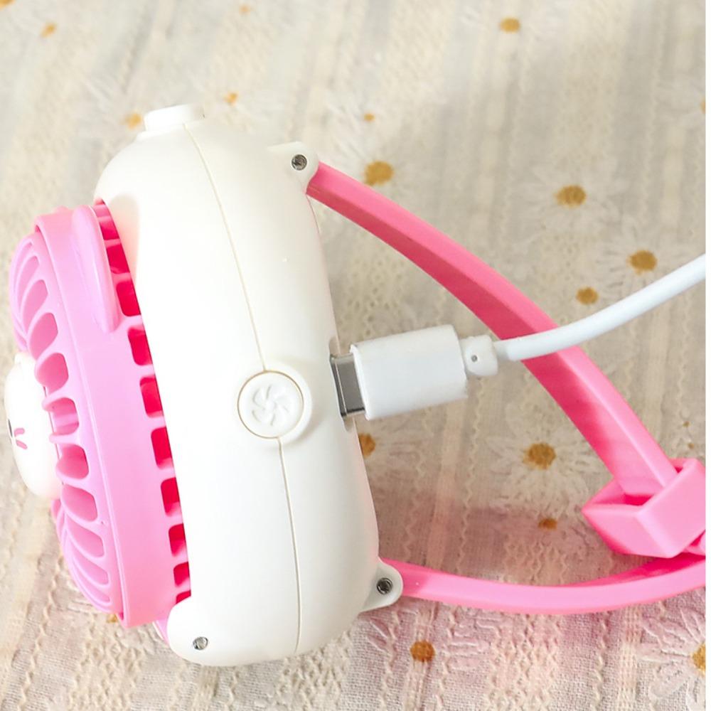 

USB Charging Capybara Electric Fan 3 Speeds Watch Small Fan Portable Cute Watch Fan Outdoor Style 4