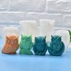 Neue Eulen-Kerzen-Silikonform 3D-Tier-Eule Seife Handwerk Harz Gips Zement Form DIY Handgemacht Eiswürfel Schokoladenherstellung Werkzeug