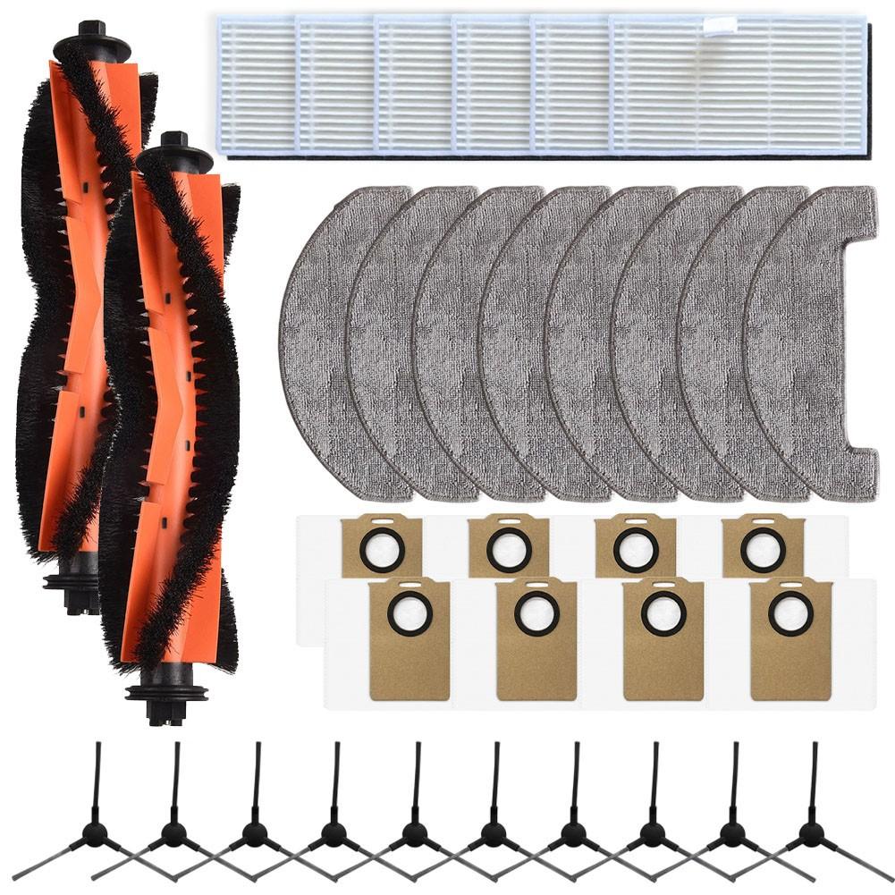 Robot Vacuum Parts for MONSGA MS1 MAX Includes Mop Cloth and Side Brush