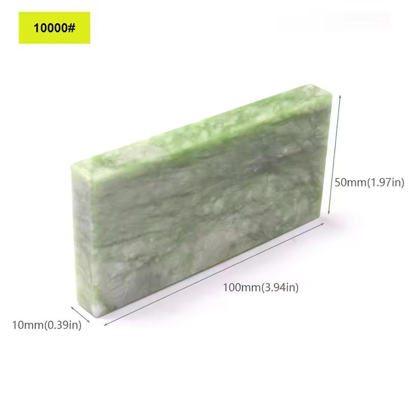 

Натуральный точильный камень 10000 грит Зеленый агат Мелкозернистый точильный камень Полировка Бритва Кухонный нож Точилка Хонинговальный инструмент Grit 10000 зелёный